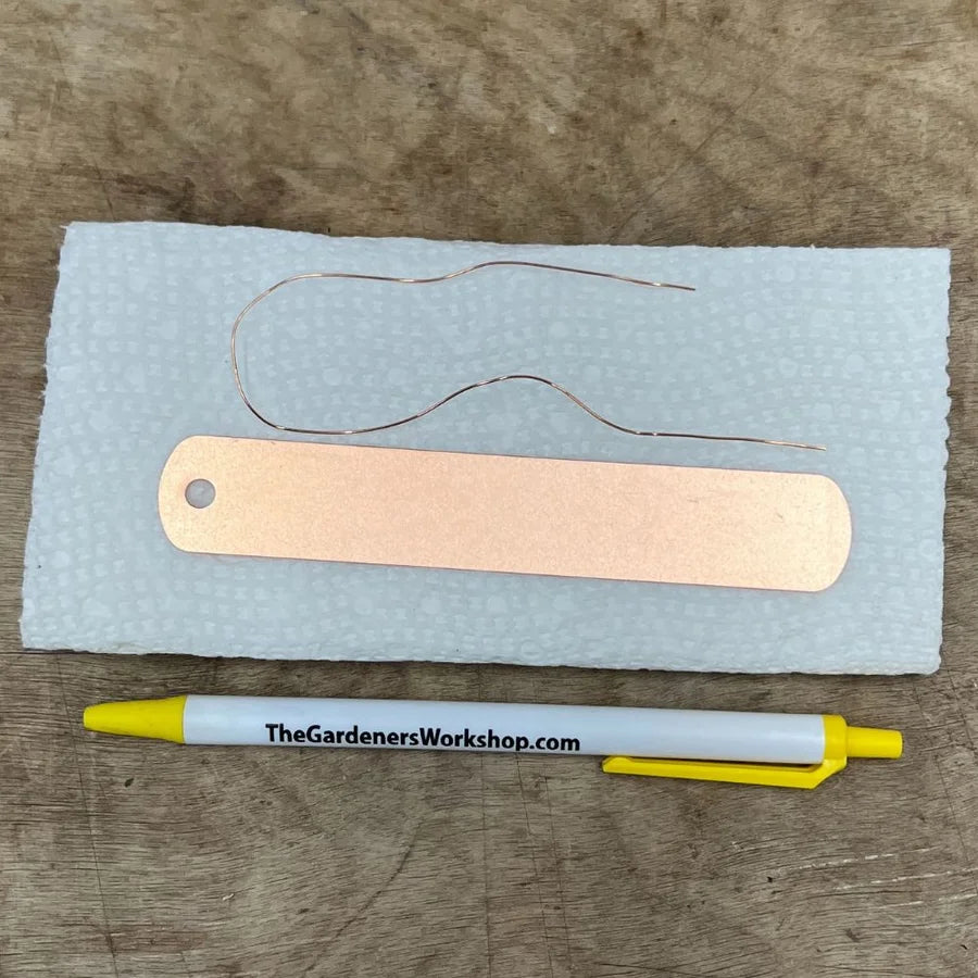 Copper Plant Labels - Swinging