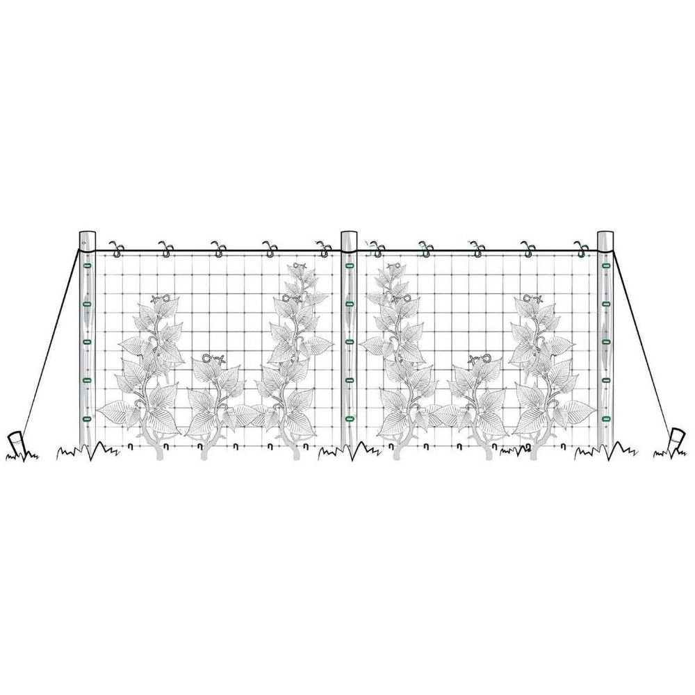 Green Vertical Support Netting