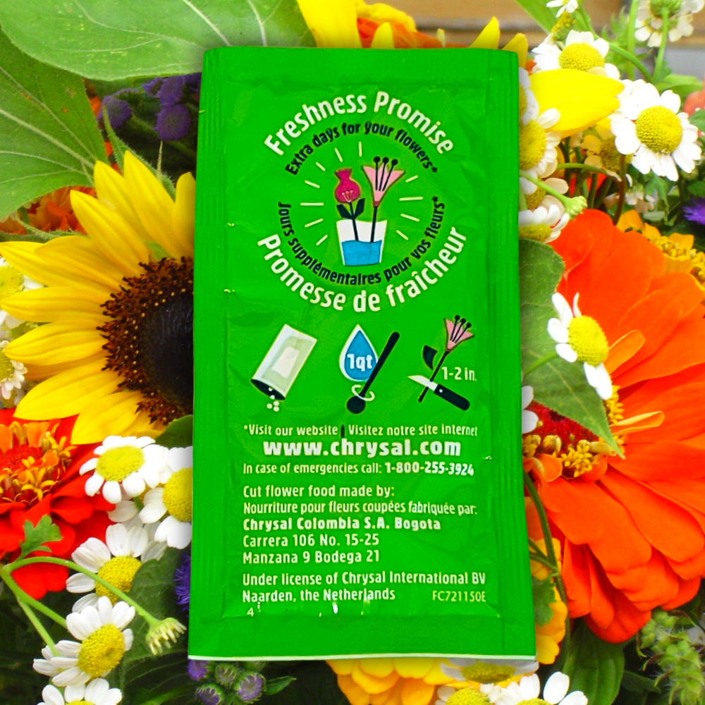 cut flower food for potted plants Clear Fresh Cut-Flower Food Pint