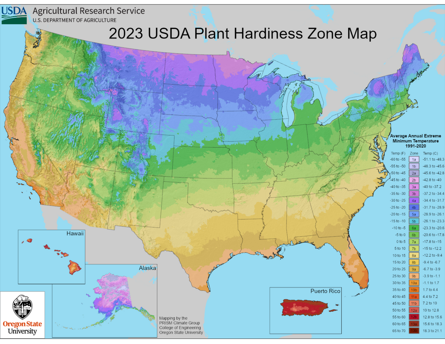 Exploding Tree Zone Map USDA Plant Hardiness Zone Map – The Gardener's Workshop
