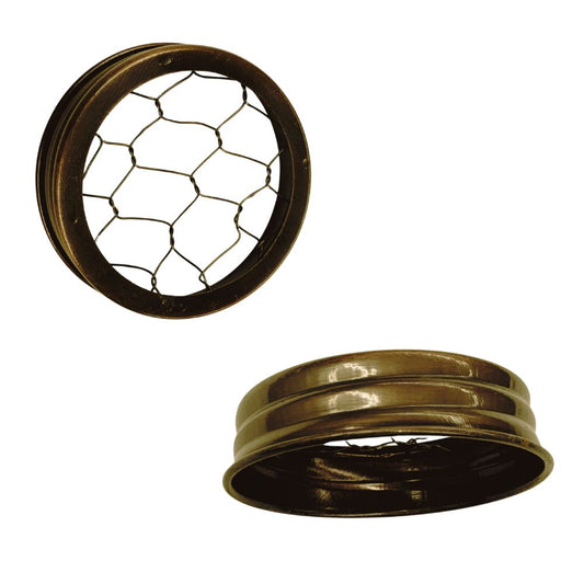 Mason Jar Flower Frog - Bronze