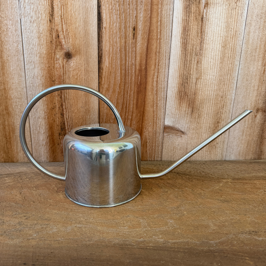 Long Spout Watering Can-Stainless Steel