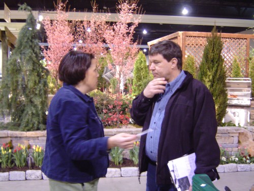 Maymont, Lisa meeting Wayne Amos, White House horticulturist