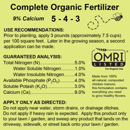 Complete Organic Fertilizer*